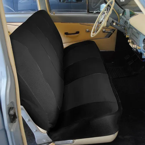 Vista 6 de Fundas de asiento de banco de ajuste personalizado de repuesto para Ford F100 F150 F250 Series 1969-1996 sin reposacabezas, tela de malla de aire