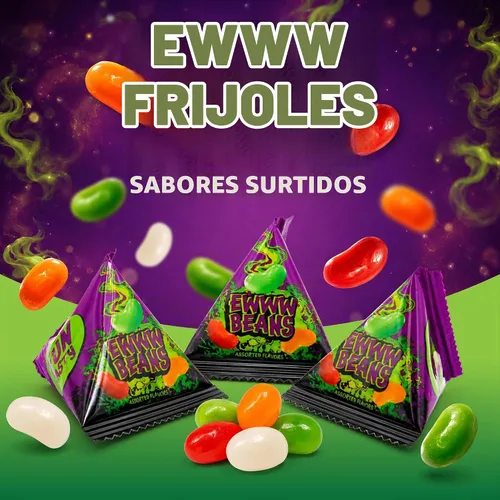 Vista 3 de Ewww Beans Gross Jelly Beans, Weird Candy - Caramelos de Halloween - 60
