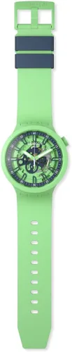 Vista 2 de Swatch Reloj Unisex FRESH SQUEEZE (Modelo SB01G101), Verde, Reloj estándar