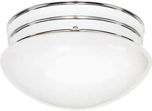 Vista 6 de Nuvo Lighting SF76/676 Lámpara de dos luces con pantalla de hongo, bronce antiguo/vidrio de alabastro