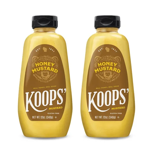 Vista 16 de Koops' Mostaza Arizona Heat - Mostaza dulce y picante, sin gluten, kosher, fabricada en Estados Unidos, a partir de semillas de mostaza de calidad