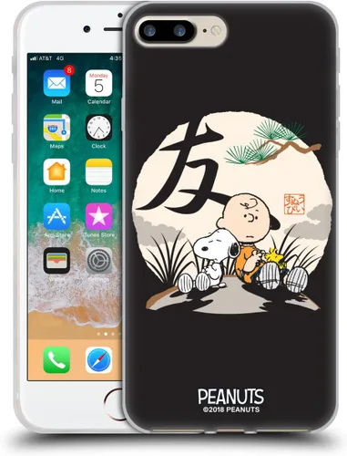 Vista 170 de Carcasa de gel para iPhone 7 Plus/iPhone 8 Plus, diseño de Snoopy Oriental de Peanuts, Badges