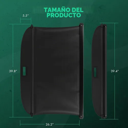Vista 5 de SCITOO Cubierta de carga para 2019-2024 compatible con Cadillac XT4 2.0L retráctil para maletero trasero, cubierta de seguridad para equipaje