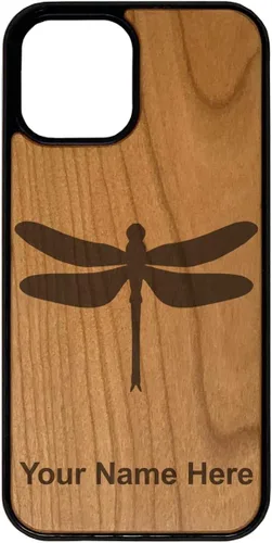 Vista 6 de Carcasa compatible con iPhone 11 Pro Max, Dragonfly, grabado personalizado (Bamboo), incluye protector de pantalla