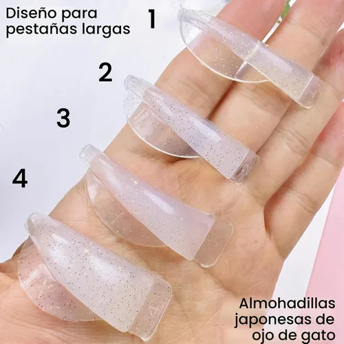 Vista 6 de Protectores de elevación de pestañas, rizo C, almohadilla de elevación rápida, protector de pestañas de elevación rápida, varillas permanentes
