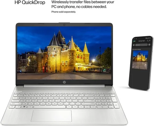 Vista 9 de HP Laptop de 15.6 pulgadas, para Stundet y Business, ultra delgada, AMD Ryzen 3 5300U (Quad Cores, Beat i5-1035G1) 12 GB de RAM, SSD de 512 GB