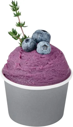 Vista 90 de Restaurantware Coppetta - Vasos de postre de 3 onzas, 50 tazas desechables para helado, tapas se venden por separado, cuencos de papel a cuadros