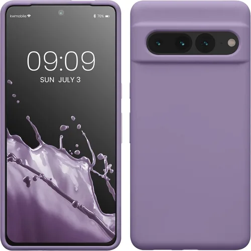 Vista 59 de kwmobile Funda compatible con Google Pixel 7 Pro - Funda de silicona TPU con acabado suave - Piedra antigua