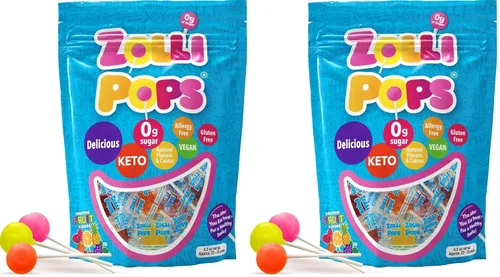 Vista 7 de Zollipops Paletas Clean Teeth, sabores tropicales, 16 onzas Surtido