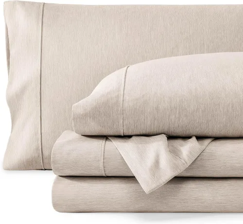 Vista 28 de Bare Home - Juego de sábanas estampadas, 1800 ultra suaves (individual, gris jaspeado) Deep Pockets 6 to 15 Inches, Breathable, Hypoallergenic