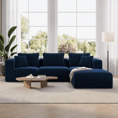 Vista 77 de Novilla - Sofá biplaza modular de 70.8 pulgadas, sofá modular de espacio pequeño, moderno sofá de nube con soporte Smarts Coil®, sofá seccional sin