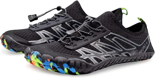Vista 2 de Teemie Zapatos de agua para hombres y mujeres secado rápido calcetines acuáticos para exteriores zapatos deportivos