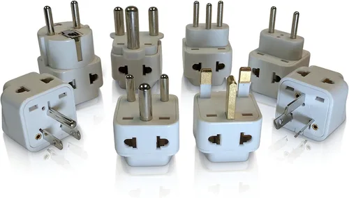 Vista 5 de Adaptador de corriente universal internacional convertidor de punta de enchufe - Convertir Europa, EU/UK/CN/AU a Estados Unidos - Ideal