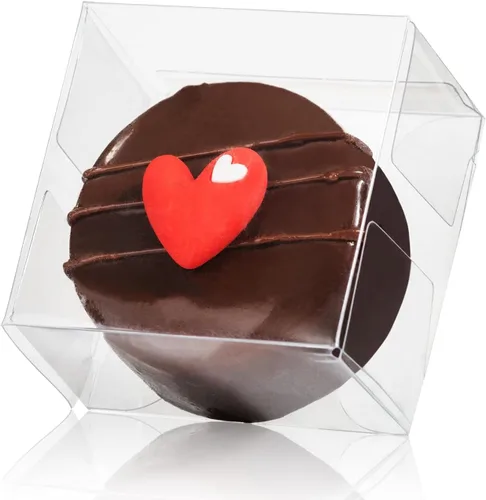 Vista 11 de RomanticBaking Paquete de 37 Cajas de Macarons de 4.17" x 2.16" x 1.37" para 2 Brownies Oreo Cubiertos de Chocolate Trufa Golosina Cajas
