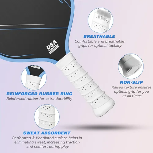 Vista 3 de Pickleball Paddles,Professional Thermoforming Pickleball Rackets,Carbon Fiber Surface & Polymer with 16MM Honeycomb Core,USAPA Approved Pickleball