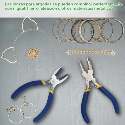 Vista 6 de Alicates de nylon de la fabricación de la joyería 2P, 6 EN 1 Azul