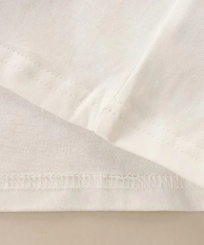 Vista 4 de Conjunto de camiseta de manga corta y pantalón corto de algodón para bebé