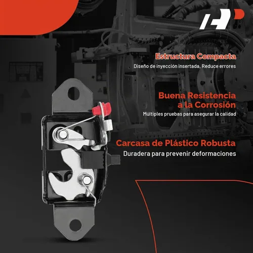 Vista 5 de A-Premium Pestillo de maletero compatible con Nissan Frontier 2005-2019 Crew Cab Pickup/Extended Cab Pickup, juego de 2 actuadores de pestillo