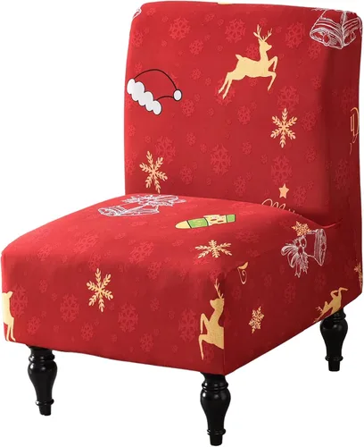 Vista 6 de Funda para Silla de Acento sin Brazos, Funda Elástica para Silla Súper Ajuste, Funda Protectora de Muebles para Silla sin Brazos para Sala de Estar
