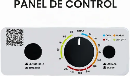 Vista 5 de Equator Secador compacto con sensor ventilado 3.5cf/13lbs 110V CONTROL INFERIOR BLANCO