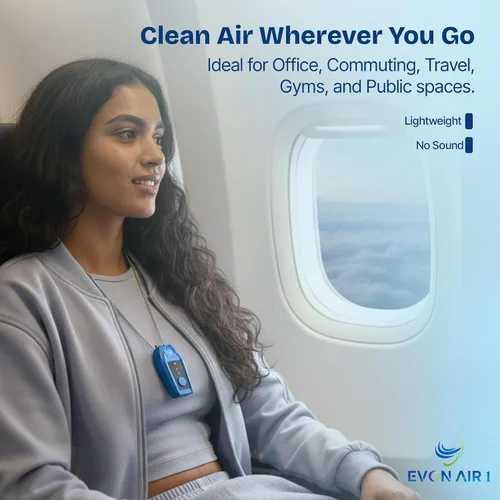 Vista 6 de Ionizador de aire portátil con iones de 164.0 ft/cm³ Purificador de aire sin filtro para viajes Purificador de aire personal pequeño Collar
