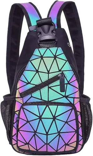 Vista 11 de Handbags Womens Geometric Luminous Purse bags Ladies Top Handle Satchel Bags 1108-5#Luminous