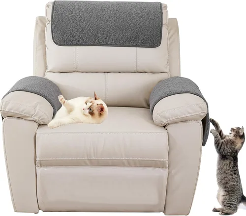 Vista 13 de Funda para reposabrazos de sofá, funda para reposabrazos de silla reclinable, funda de terciopelo de cordero, antideslizante, protector de muebles