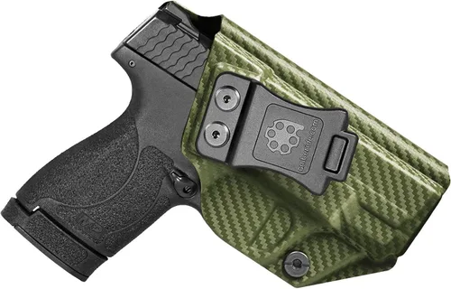 Vista 15 de Amberide IWB Funda Kydex para Smith & Wesson M&P Shield Plus/Shield M2.0 / Shield M1.0 3.1 pulgadas, transporte oculto, opciones MOS y no MOS