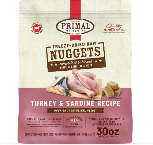 Vista 19 de Primal - Nuggets de alimento crudo liofilizado para perros, res, comida completa y balanceada, también se puede utilizar como complemento o premio