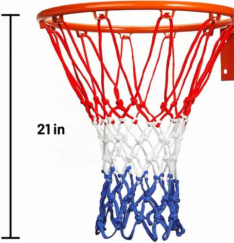 Vista 4 de LAO XUE - Red de baloncesto de repuesto, red profesional resistente de 12 bucles