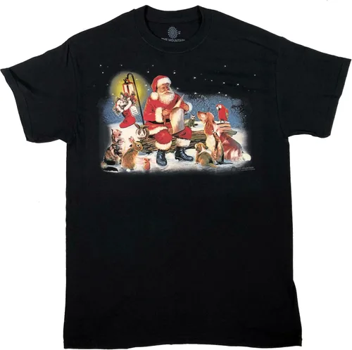 Vista 12 de The Mountain Camiseta de manga corta The Mountain Warrior Wolf para hombre Negro - Catpun
