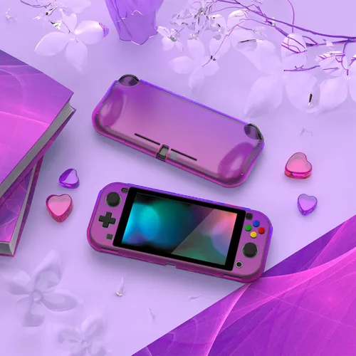 Vista 61 de PlayVital ZealProtect Protective Case for Nintendo Switch Lite, Ergomomic Grip Hard Cover - Durable Shock-absorbent Shock-Absorption Anti-Scratch