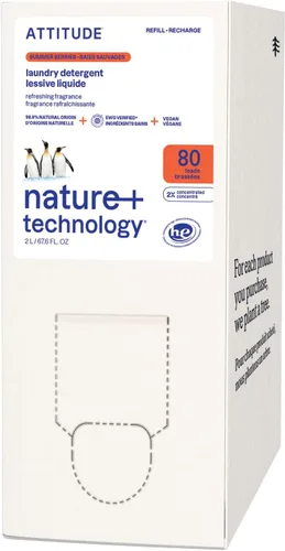 Vista 11 de ATTITUDE - Recambio de detergente para ropa, verificado por EWG, ralladura