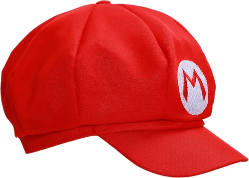 Vista 2 de Xcoser Nueva versión Super Mario Bros Unisex Sombrero Gorra Mario Luigi Cosplay