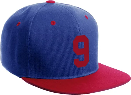 Vista 174 de Número de equipo modificado para requisitos particulares del jugador del color del sombrero del Snapback de la visera plana clásica de la visera