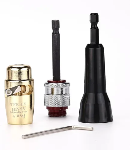 Vista 9 de Herramienta automática de pelado y torsión de cables para taladro, kit de conector de pelacables eléctricos para cables 2.5 - Tornillo de tuerca