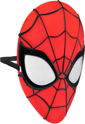 Vista 2 de Marvel Youth Spider-Man Máscara - Máscara de plástico 3D con correa elástica