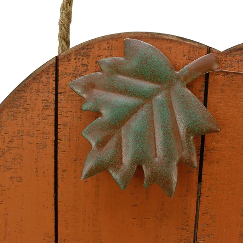 Vista 3 de Linfevisi Letrero de madera con diseño de calabaza para colgar en la puerta de otoño, para puerta de otoño, decoración de pared, decoración