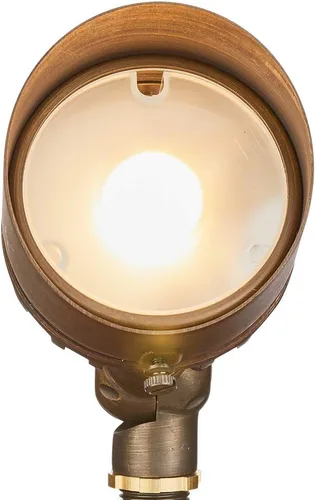 Vista 4 de VOLT G4 Infiniti - Foco LED de latón fundido de 12 V (bronce) para exteriores, 500 lúmenes, 2700 K, blanco cálido para iluminación de paisaje