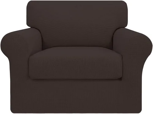 Vista 19 de Easy-Going Funda elástica de sofá de 4 piezas de gran tamaño para perros, funda de sofá lavable para 3 cojines separados, protector de muebles Negro