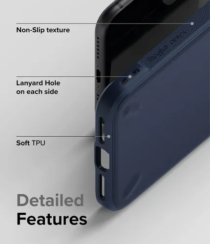 Vista 6 de Ringke Onyx - Funda protectora compatible con iPhone SE 5G (3ª generación, 2022), resistente, duradera, a prueba de golpes, de poliuretano marino