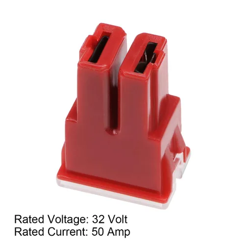 Vista 3 de uxcell Fusible automotriz del cartucho 32V 50A Hembra Terminal J Caja del caso para el camión del coche 2pcs