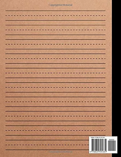 Vista 2 de Draw and Write Paper for Kids Blank Dotted Lined Notebooks Make a story writing , Handwriting practice for homeschooling , school supplies