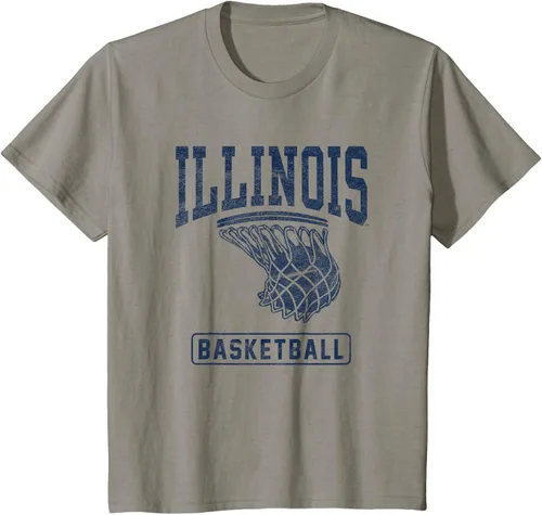 Vista 10 de University of Illinois Fighting Illini - Camiseta de baloncesto, Gris