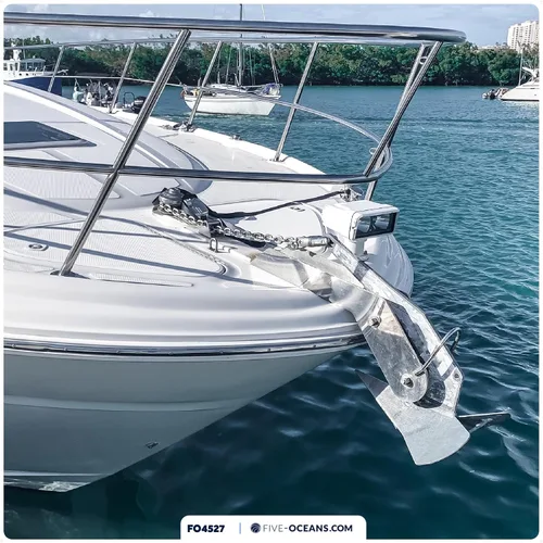 Vista 3 de Five Oceans Windlass Anchor Rode y cadena, cuerda de anclaje empalmada a mano y kit de cadena, cuerda de nailon de 3 hebras, cadena de acero