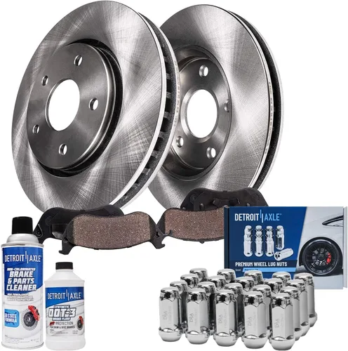 Vista 73 de Detroit Axle - Rotores de freno para Chrysler 200 2015 2016 2017, Rotores de freno de disco de reemplazo: 12.01" pulgadas delantero y 10.95