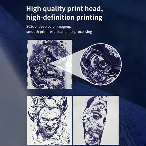Vista 5 de Máquina AIMO+papel (con papel de transferencia de tatuaje de 100 pies)