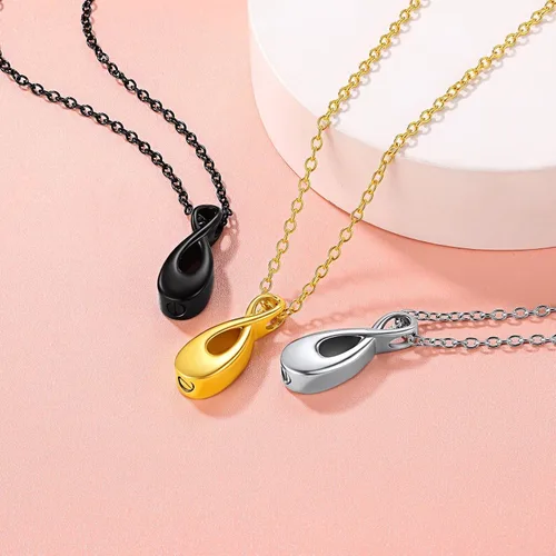 Vista 217 de FindChic Collares personalizados con urna para cenizas, barra vertical, gato, luna, reloj de arena, garra de perro, acero inoxidable, chapado en oro