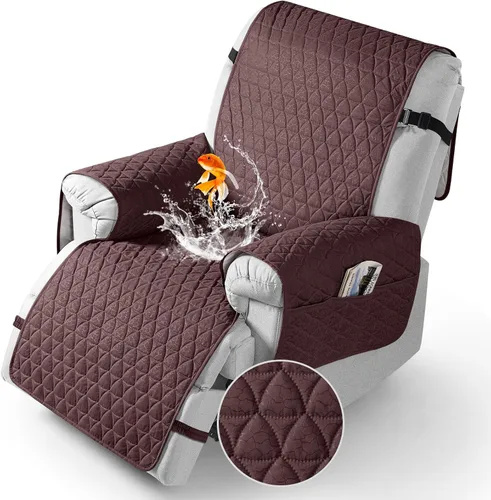 Vista 9 de TAOCOCO Funda para Sillón Reclinable 100% Impermeable - Funda para Sillón Reclinable con Gránulos Antideslizantes, Fundas para Sillas Reclinables