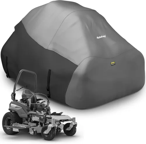 Vista 8 de Cubierta para Cortacésped de Montar, Tejido Impermeable de Grado Marino 420D - Ajuste Universal para John Deere, Cub Cadet, Craftsman, etc. Cubre